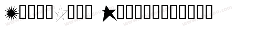 StarsCaps Italic字体转换